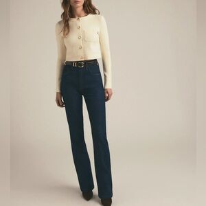 NWT | Favorite Daughter | Valentina Super High Rise Straight Jeans | Size 28